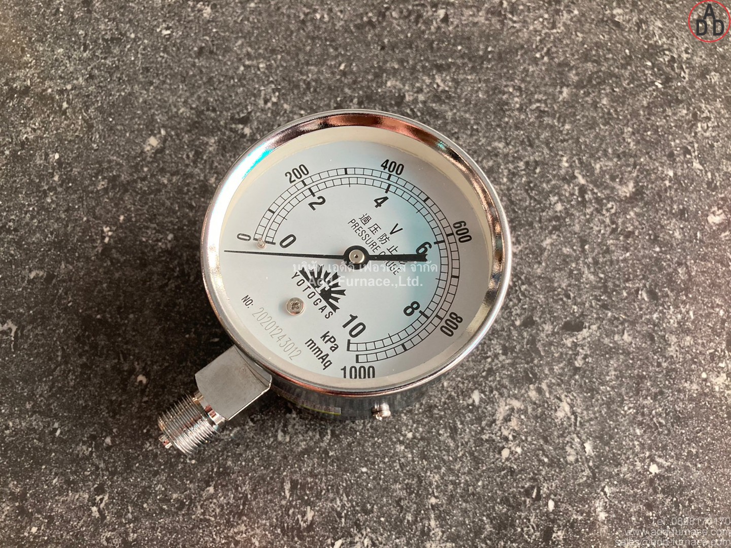 YOTOGAS PRESSURE GAUGE 0-10kPa(13)